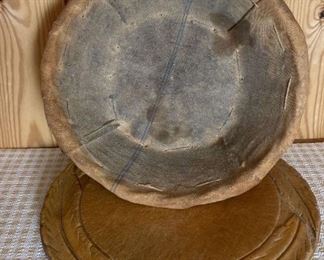 antique french bread dough rising basket