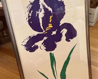 1986 Tim Girvin A Beautiful Year Iris Print
