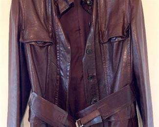Yves Saint Laurent Leather Rive Gauche Jacket