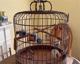Antique Japanese Bird Cage Maggs  Co Folding Table