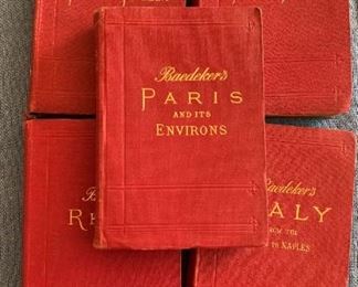Antique Karl Baedeker Handbooks for Travellers
