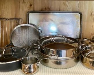 Kitchen Aid, Calphalon Gourmet Standard Stainless Cookware 