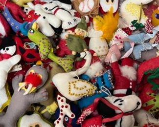 Handmade felt ornaments