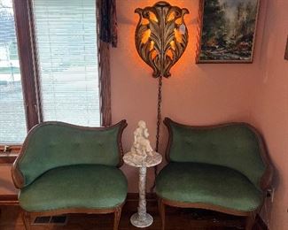 Sold- lounge chairs & wall light