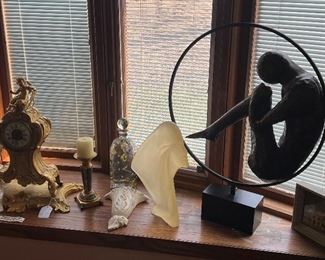 French Clock, 1982 Austin Inc Resin Statue, 2006 Austin Sculpture “Circle Silhouette “