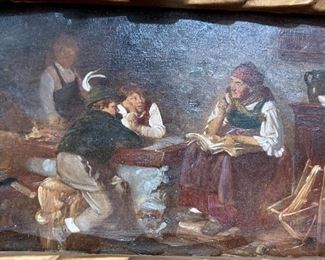Uncertified original Franz Von DeFregger painting on wood