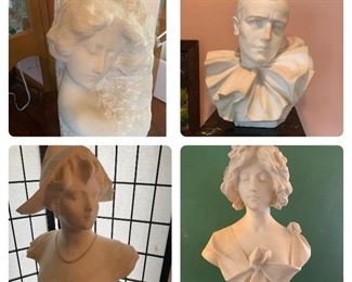 Bottom two busts- Sold