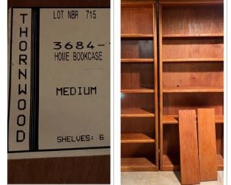 Shelves are 36”x10”x84”