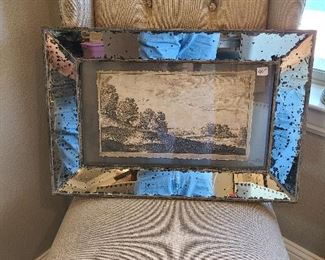 Print - Frame in wood/glass /lead