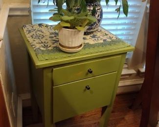 Side Table & House Plant