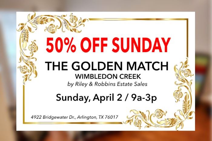 50% OFF SUNDAY