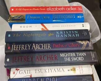 Assorted hard cover novels