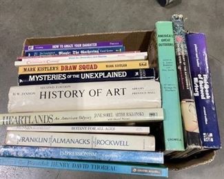 Assorted hard cover books