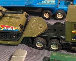 Vintage Buddy L Tank Transporter