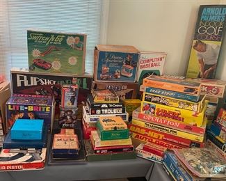 Numerous Vintage Board Games