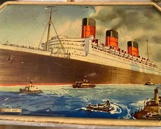 Queen Mary Souvenir Tin