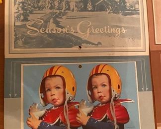 Vintage Washington New Jersey Bush Dairy Farm Calendars