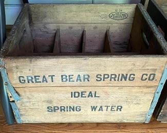 Great Bear Spring Co. Ideal Spring Water Shipping Crate