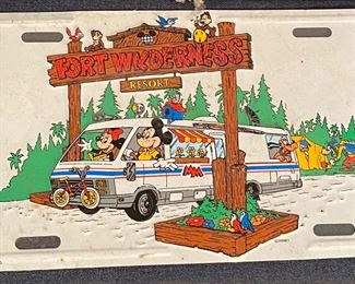 Vintage Fort Wilderness Resort Car Tag