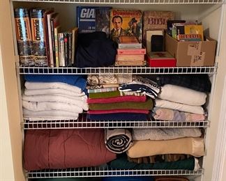 Books/Towels/Sleeping Bags