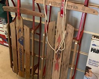 Vintage Sleds (Challenger and Flexible Flyer III)