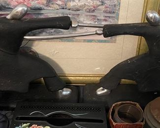 Mid-century Samauri Statues