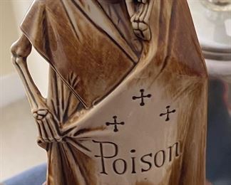 Figural Skull Liquor Bottle