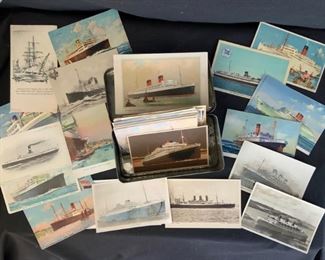 Ocean Liner postcards