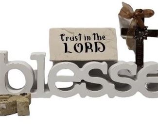 Blessed and Cross Decor