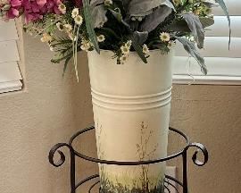 Floral, Set of 3 Pots Stands