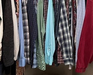 Men's Clothing: SZ Med, Men's Shoes 10 1/2-11