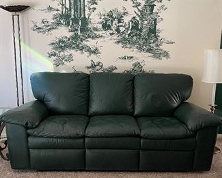 El Dorado Forest Amalfi Leather Electric Reclining Sofa 