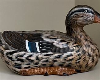 Carved Wood Duck Small 