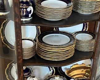 German Eberthal Echt Kobalt Fine Quality China Gold & Cobalt 