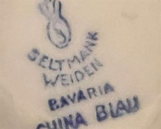 Seltmank Weiden Bavaria China Blau 