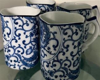 Imari Garden Set/4 Tea/Coffee Cups 