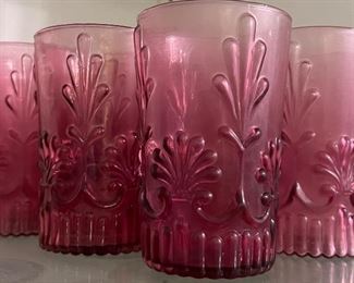 Pilgrim Glass Adams Cranberry 