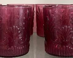 Pilgrim Glass Adams Cranberry 