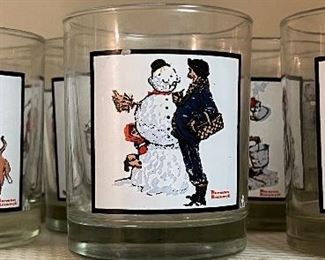 Norman Rockwell Holiday Glass Collection 