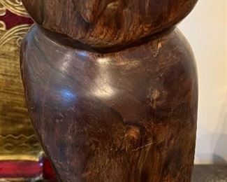 Carved Wood Owl