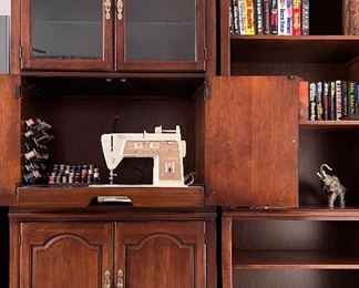 Bookcase w Built-in Desk/Sewing Center