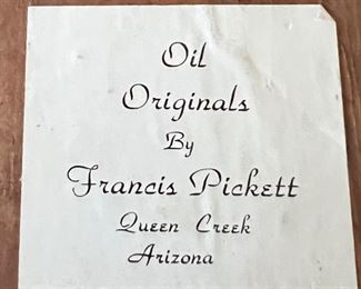 Oil Originals by Francis Pickett