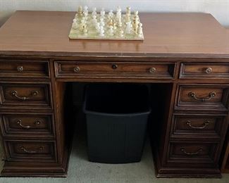 Office Desk, Chess Set