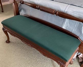 Ball and Claw Foot Bench