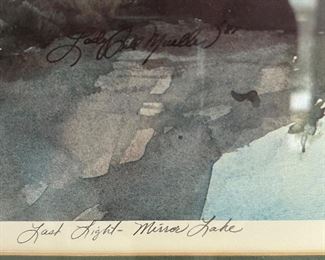 Art Last Light Mirror Lake by Lady Jill Mueller