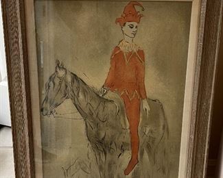 Picasso Print Jester on a Horse