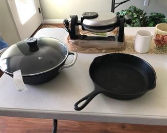 cast iron skillet.