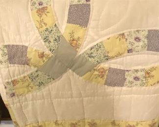 Hand made quilt and rack