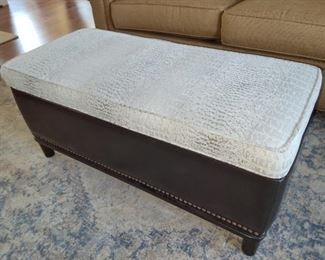 2 ottoman/benches w/storage