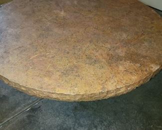 Heavy stone top coffee table
